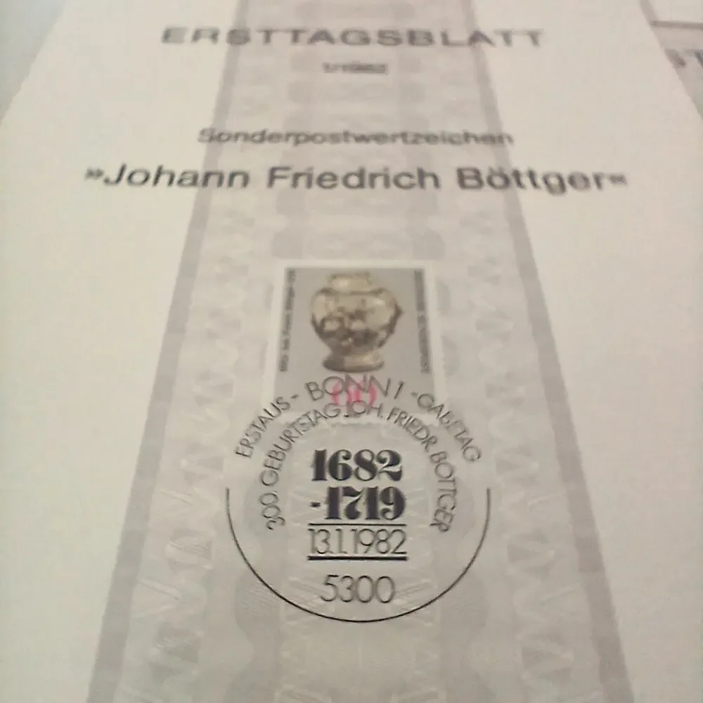 Lot of 14 German Ersttagsblatt 1982 First Day Issue Stamp Sheets VTG Philately0